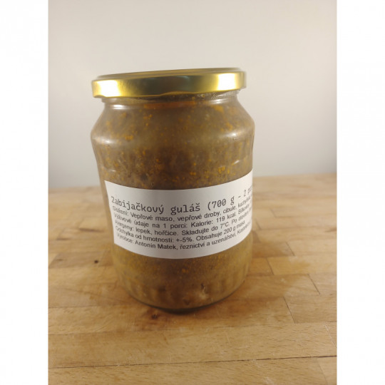 Zabijačkový guláš ve skle | Řeznictví Antonín Matek