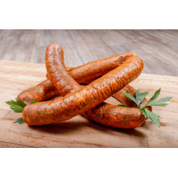 Klobása s medvědím česnekem | Dovoz masa a uzenin až k vám domů od řeznictví Matek